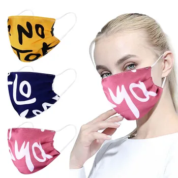 

Funny Cosplay Letter Printed Mask Washable Anti-dust Reusable Mouth Face Masks Cover mascherine Windproof Keep Warm masque Masks