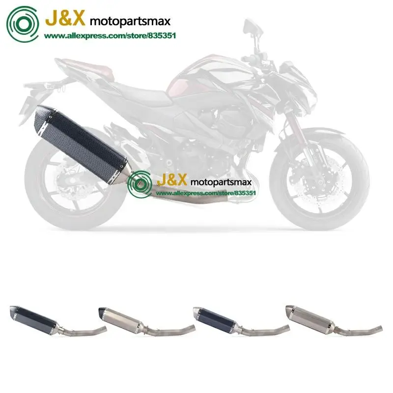 Полная система, слипоны для kawasaki Z750 Z 750, глушитель для мотоцикла, поход, средняя Соединительная средняя труба