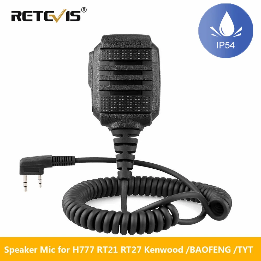 Microphone Speaker RT3S Retevis rs-114 Kenwood RT22 Walkie-Talkie Waterproof Baofeng uv-5r