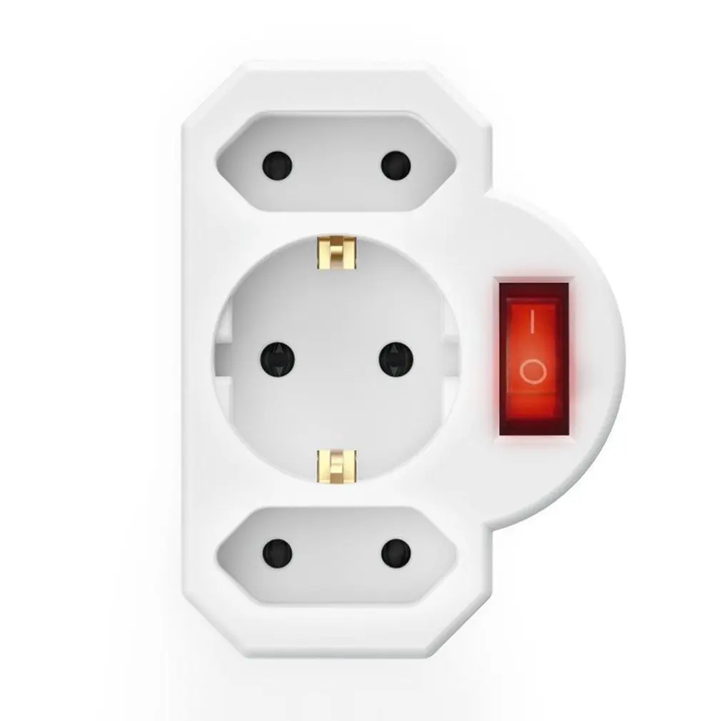 

With Switch Plug Power Converter Eu Socket One Hole Switch / Three Hole Switch Professional Durable Portable