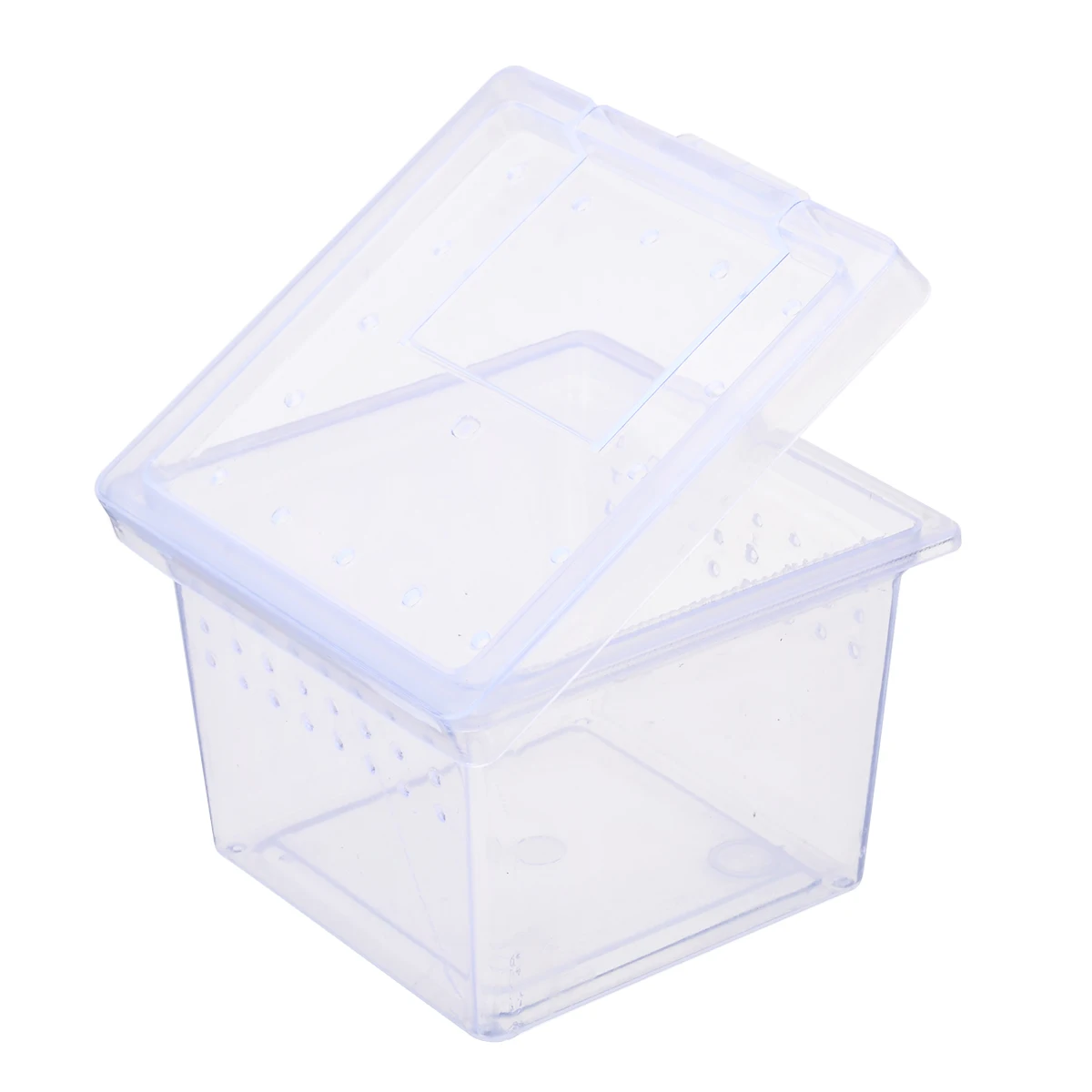 Clear Plastic Insect Reptile Box Spider Snake Transport Breeding Feeding Case