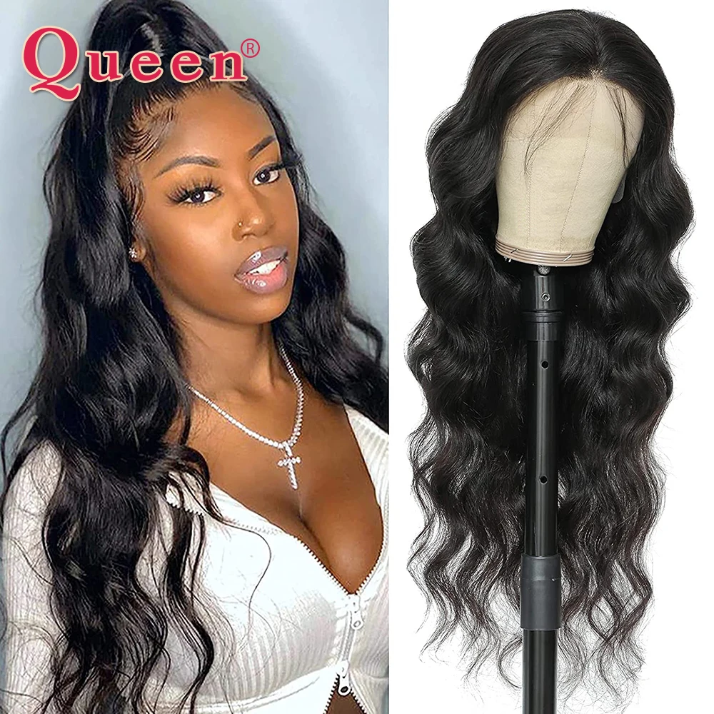 

32 Inch Long Body Wave Lace Front Human Hair Wig 13X4 Lace Frontal Wigs Brazilian Pre Plucked Human Hair 180 Density For Women