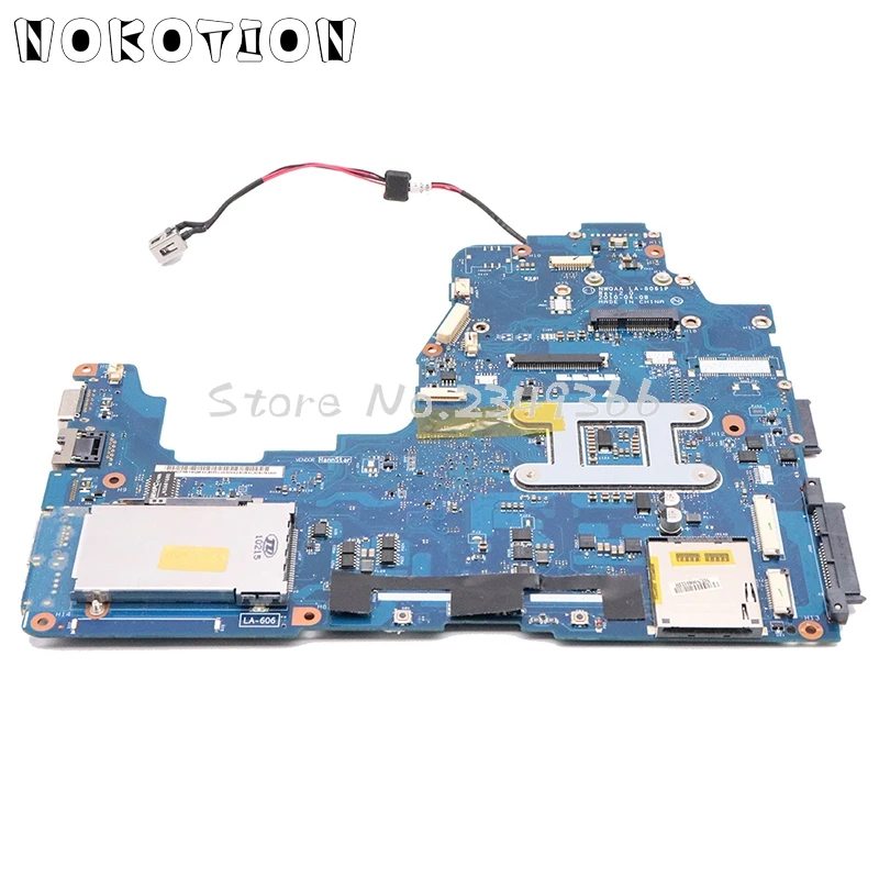 NOKOTION NWQAA LA-6061P K000104250 основная плата для Toshiba Satellite A660 A665 материнская плата для ноутбука HM55 UMA DDR3 Бесплатный процессор