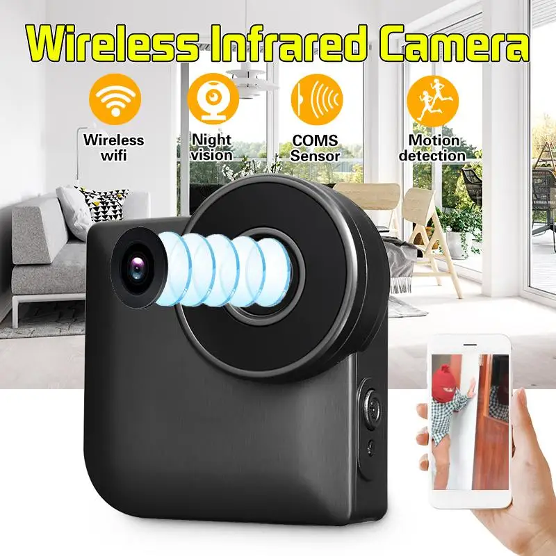 Новая WiFi 140 ° широкоугольная 720P камера с датчиком движения интеллектуальная Инфракрасная IP Беспроводная HD камера