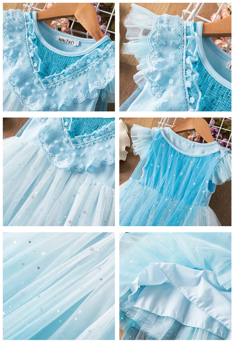 Espessamento sem Mangas Vestidos para Meninas Vestido de Princesa Primavera Quente Verão Meninas Vestido Malha Tutu Bebê Crianças Roupas 3-8y 20 19_??