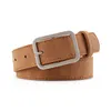 2022 2.8cm Wide Leather Waist Strap Belt Black Brown high quality Women Square Metal Buckle belts Ladies Female Belts for Jeans ► Photo 2/6