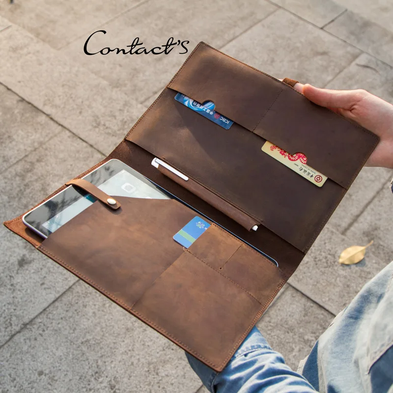 Роскошный чехол для iPad 9 7 5 6 Air 2 Mini MacBook Carry Pro 10 планшета из воловьей натуральной