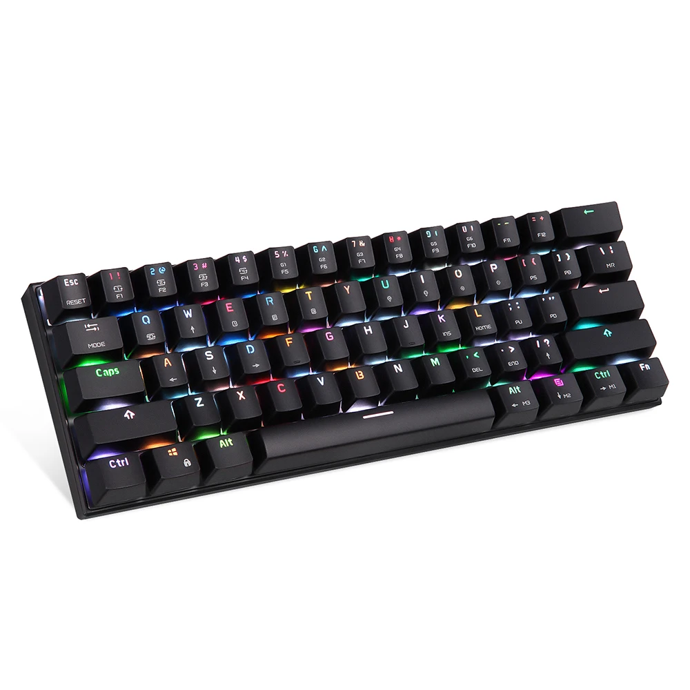 MOTOSPEED Проводная RGB механическая клавиатура для планшета ноутбука смартфона белый