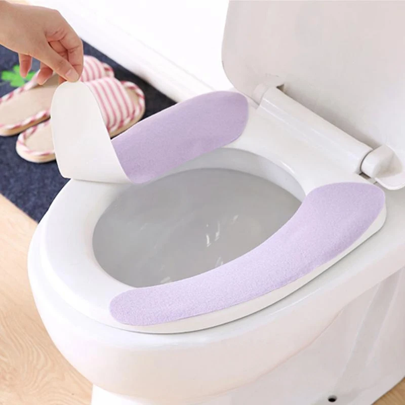 3 пары случайных цветов липкие Туалет моющиеся коврики ванная комната Утеплитель