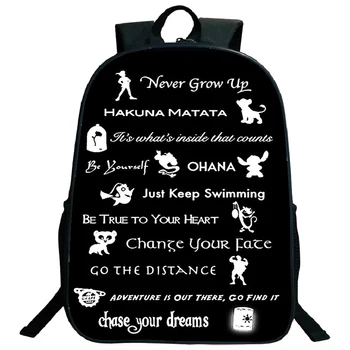 

Boys Girls Teens Backpacks Never Grow Up Chase Your Dreams School Bags Beautiful Travel Laptop Knapsack for Men Women