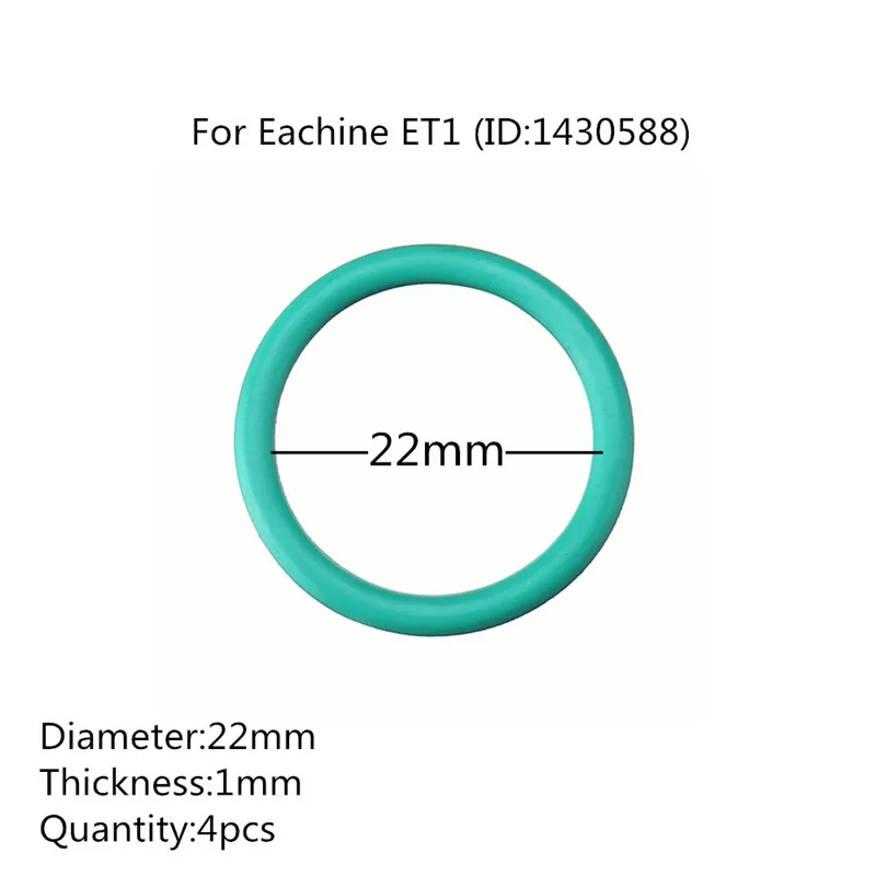 Eachine ET1 4 шт. резиновый поршень фторгель резиновые кольца 22 мм* 1 мм O кольцевые детали для маленький серебряный двигатель сгорания аксессуары