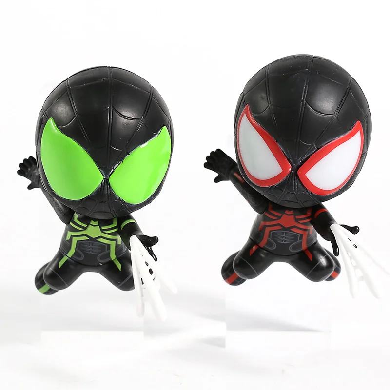 

Hot Toys Cosbaby Spiderman Stealth "Big Time" Suit / Miles Morales PVC Action Figure Collectible Model Toy