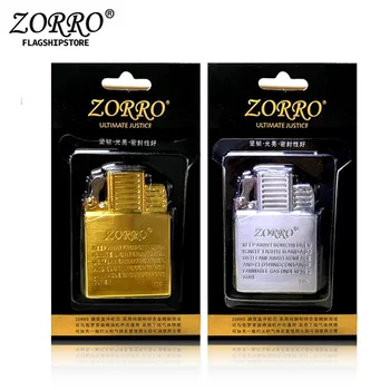 

Smoking Jet Lighter Hong Kong Origional ZORRO Windproof Cigarette Cigar Double flame Lighter Movement Inflatable Liner Wholesa