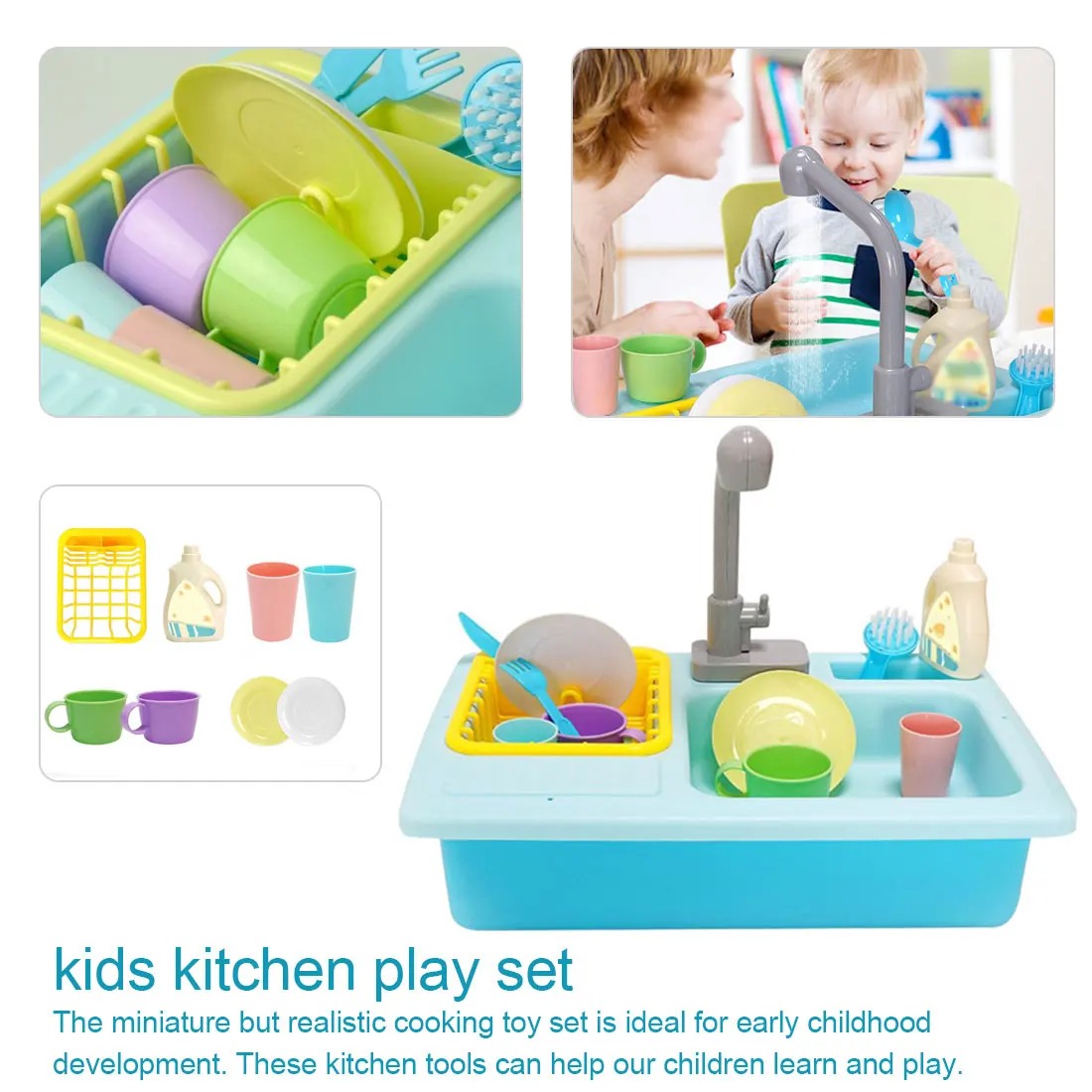 Пластиковая имитация электрическая раковина для посудомоечной машины дети ролевые игры кухня игрушечные наборы подарки для девочек на день рождения куклы для детей доступ дети