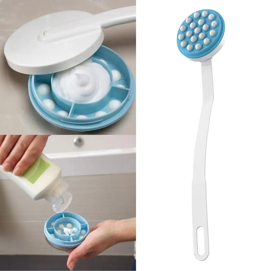 Lotion Applicator,back Massager Bath Brush, Extra Long Handle,easily