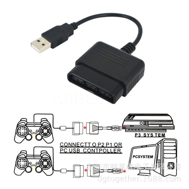 Профессиональный usb-геймпад игровой контроллер конвертер P2 в P3 адаптер кабель адаптер конвертер без драйвера для PS3 PS2 YH2