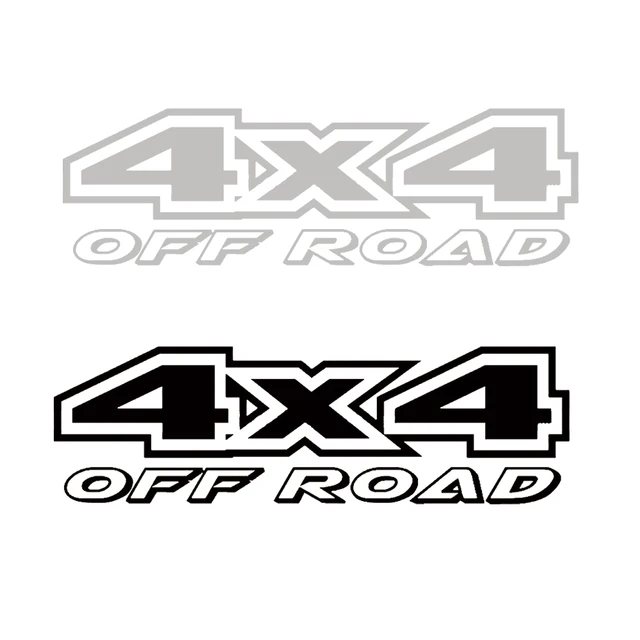 4X4 Off-road 4 Wheel Drive Car Stickers Styling Reflective Carved Door Trunk SUV Sticker Decal Racing Tuning