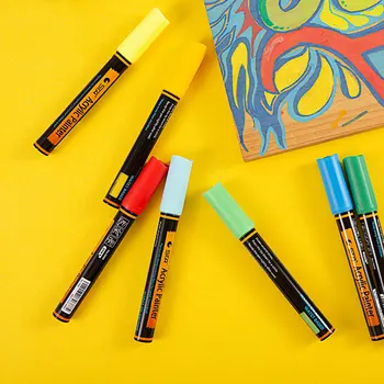 

Acrylic Markers Painter of Art Creative DIY Graffiti Multiple Colors Fast-dry for Drawing in Different Surfaces