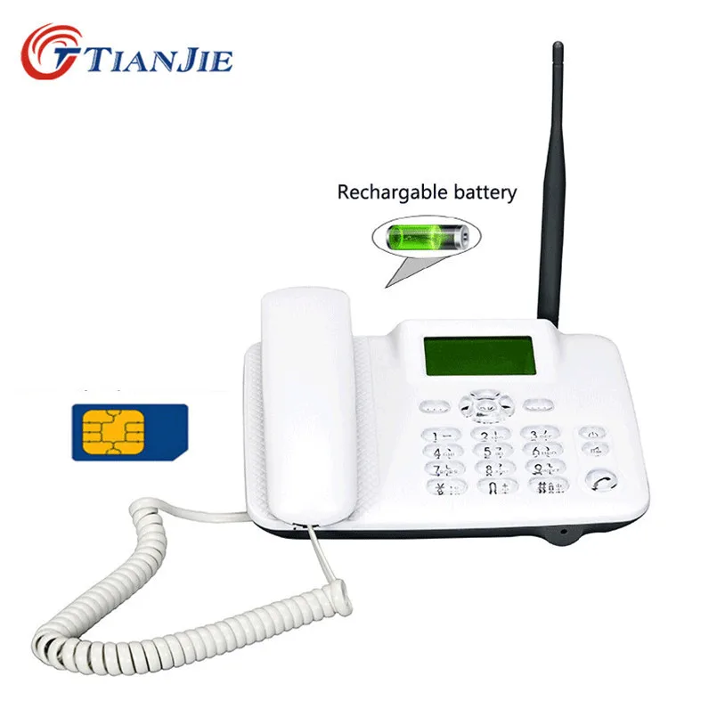 

TIANJIE cordless GSM/WCDMA/LTE Support SIM Card Fixed Phone Landline Phone Fixed Wireless Telephone home office house Company