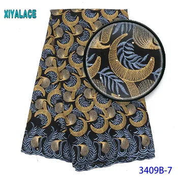 

African lace fabric high quality swiss voile lace fabric embroidery cotton voile lace fabric for african women man 3409b
