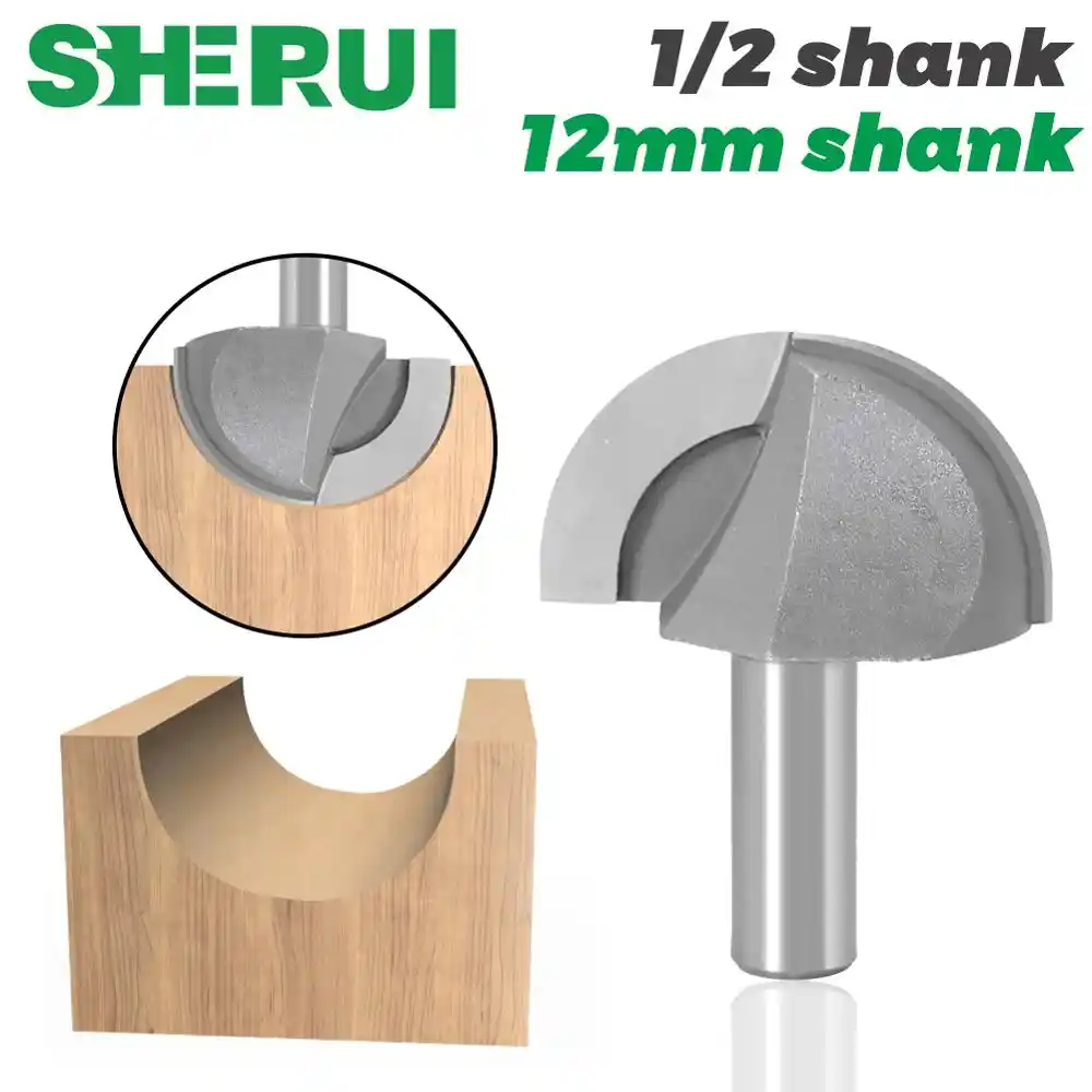 1pc 1//4/" Shank Round Bottom Router Bits Milling Cutter For Woodwork New
