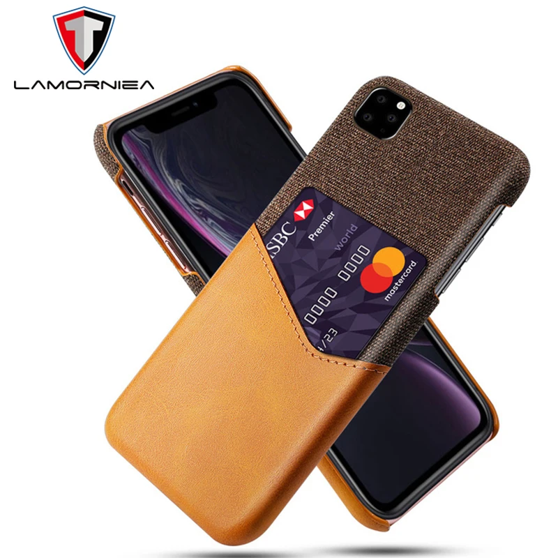 

Card Holder Case for iPhone 11 Pro Max Luxury Leather for iPhone XS Wallet Shockproof Back Cover For iphone 11 XS Max 7 8 Plus
