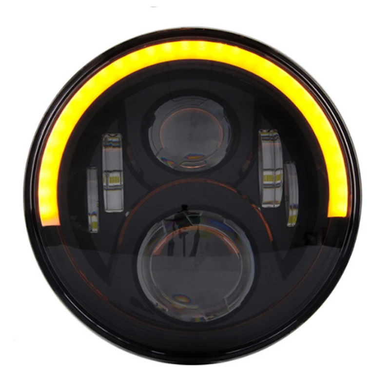 1PC Motorcycle Headlights 7 inch Headlights With Angle Light for Moto