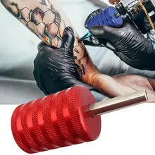 35 мм 4 цвета алюминиевый сплав Нескользящие накатки татуировки ручка машина аксессуар