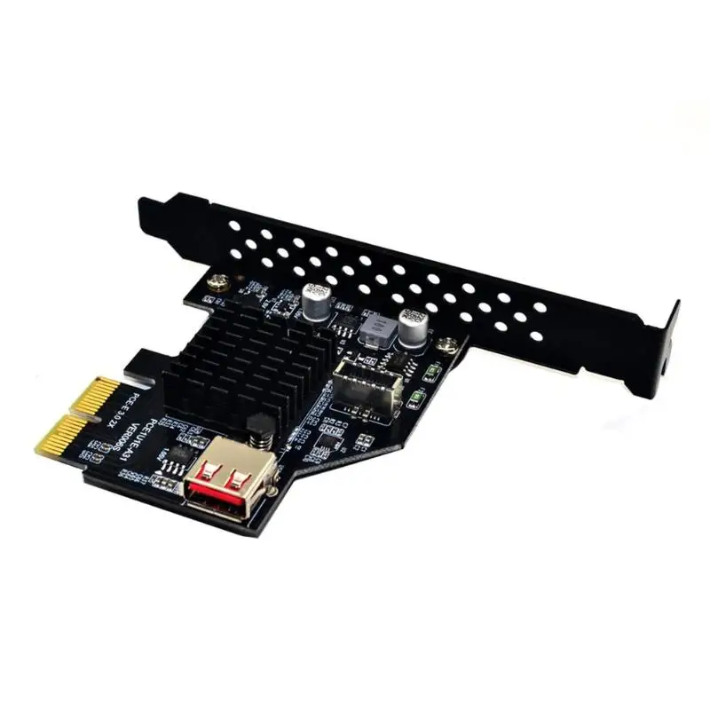 ASM3142 чип 10 Гбит/с USB3.1 Gen 2 тип-e 20 Pin карта расширения USB 2,0 PCI Express 3,0X2 адаптер для настольного ПК компьютера DIY