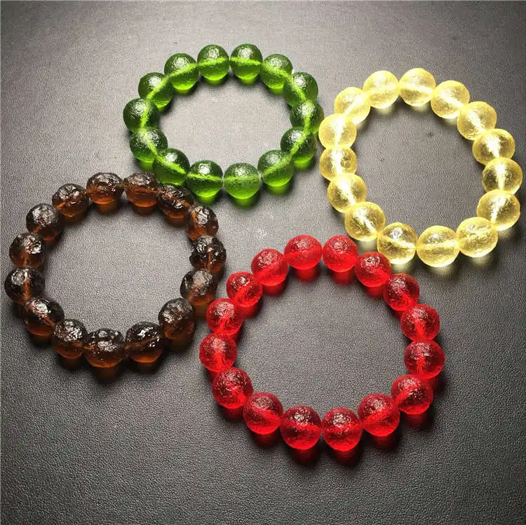 Pulsera de meteorito con piedras naturales, pulsera redonda para hombres y mujeres, regalo de Energy GIA curativo, joyerica d