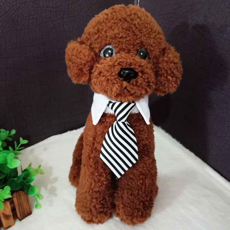 

New Pet TiesStripe Small Cotton Pet Dog Puppy Necktie Adjustable Bow Tie Grooming