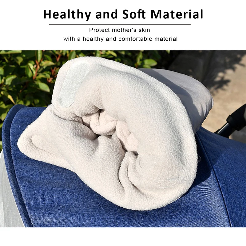 Baby Stroller Gloves Thick Plush Waterproof Wheelchair Hand Muff Winter Accessories For Stroller Baby Buggy Baby Cart Hand Cover