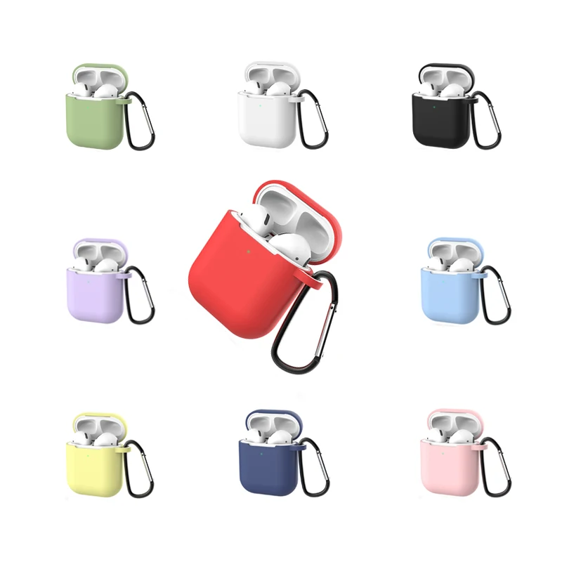 

Upgrade Silicone Airpod Cases for Airpods1 2nd Protective Cover Earphone Cases for Airpods 2 Skin Sleeve Pouch Box Protector