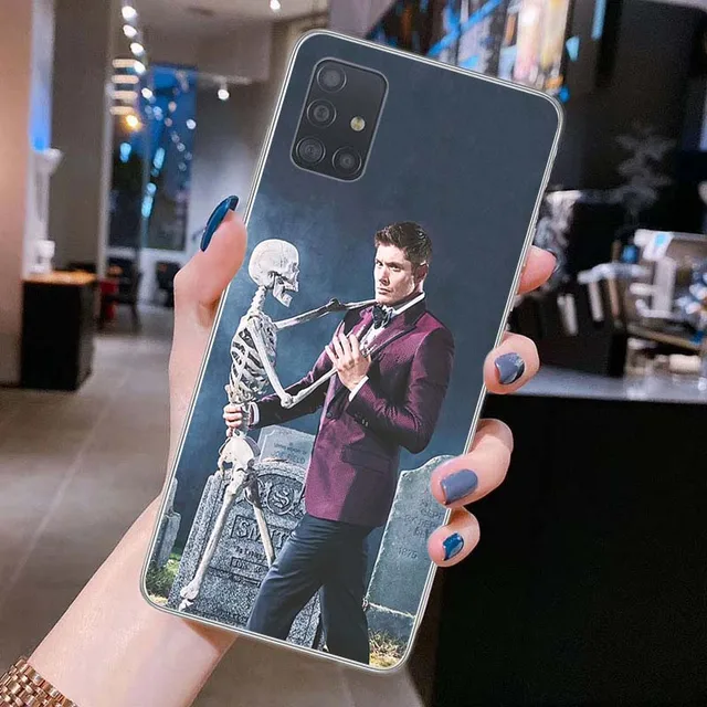 Supernatural Skull Dancing Soft Phone Case For Samsung A71 A41 A31 A10 A42 A21S A72 A52 A51 A11 A50 A70 A20e A32 A40 A12 Cover PTTM-CLS02