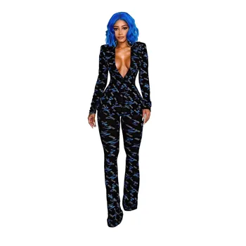 

2020 Business Work Office Spring Winter Women Fashion Full Sleeve Coat Tracksuits Blazers Pants 2pcs Suits Cardigan