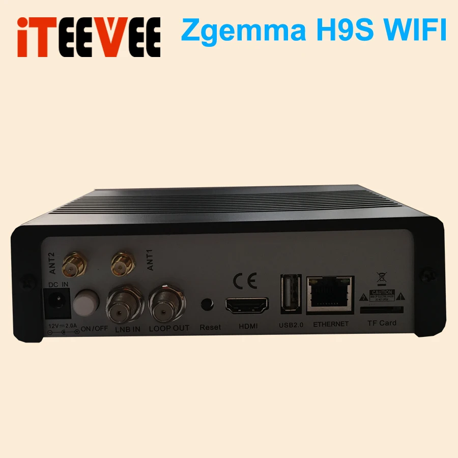 ZGEMMA H9S bulit in 300M WIFI DVB S2X мультипотоковый 4K UHD спутниковый ресивер с поддержкой