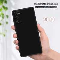 Silicone Tpu Cover Voor Samsung Galaxy A42 A51 A71 A50 A70 S20 Fe Dunne Zachte Matte Black Case Voor Samsung galaxy S21 Ultra Plus 5G