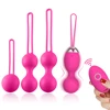 5pcs  Vaginal Balls Sex Toy For Women Kegel Ball Female Vagina Tighten Massage Exercise Wireless Remote Control Vibrating Eggs 1