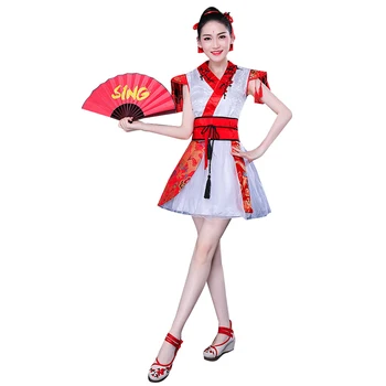 

Classical Dance Costumes, Chinese Clothes, Chinese Style, Female Students, Fan Dance, Peach Blossom, Dance Performance, Costumes