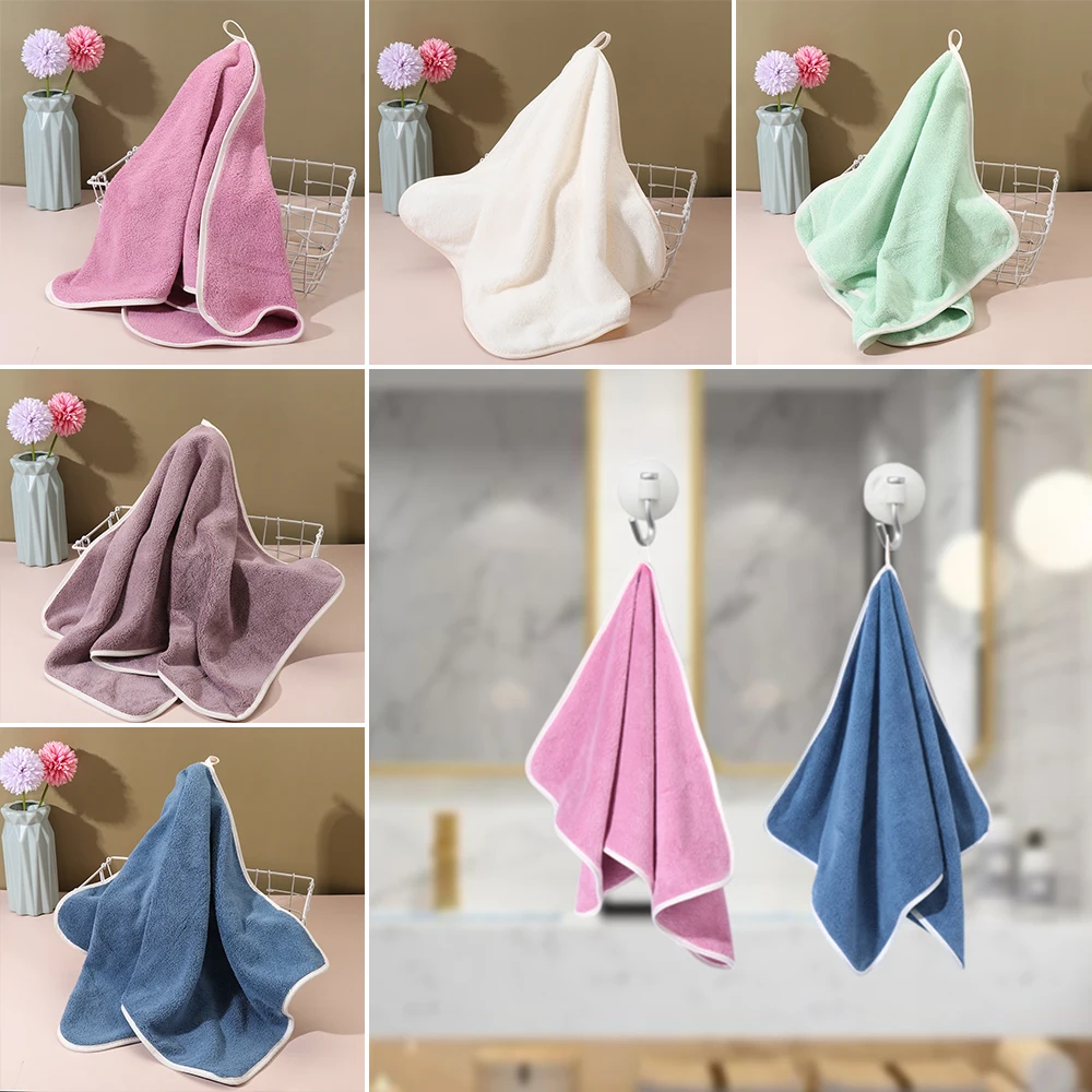 Soft Coral Fleece Towel Dry Body Hair Towels Microfiber Absorbent Shower Bathroom Supplies | Дом и сад