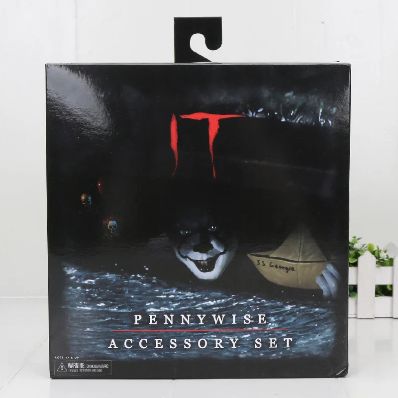 18 см NECA Pennywise 1990 Стивен Кинг это Pennywise Джокер клоун neca Хищник Джокер фигурка игрушки куклы - Цвет: sewer inbox