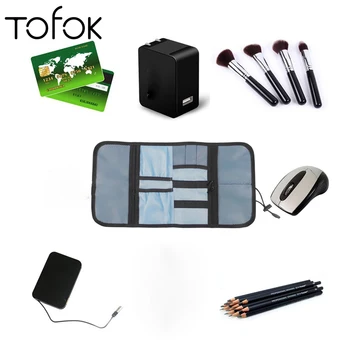 

Tofok Digital Storage Bag USB Data Cable Organizer Earphone Wire Power Bank Travel Kit Case Electronics Accessories Pouch 2020