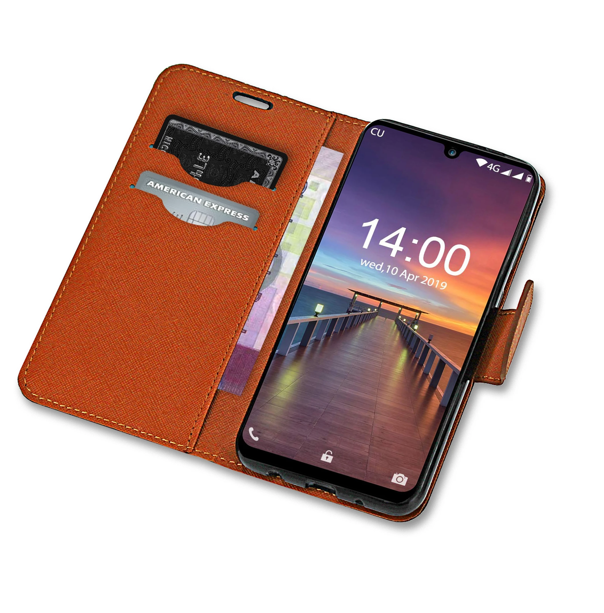 Контрастный ЦВЕТНОЙ корпус для Oukitel C16 Pro кошелек кожаная сумка Coque/чехол