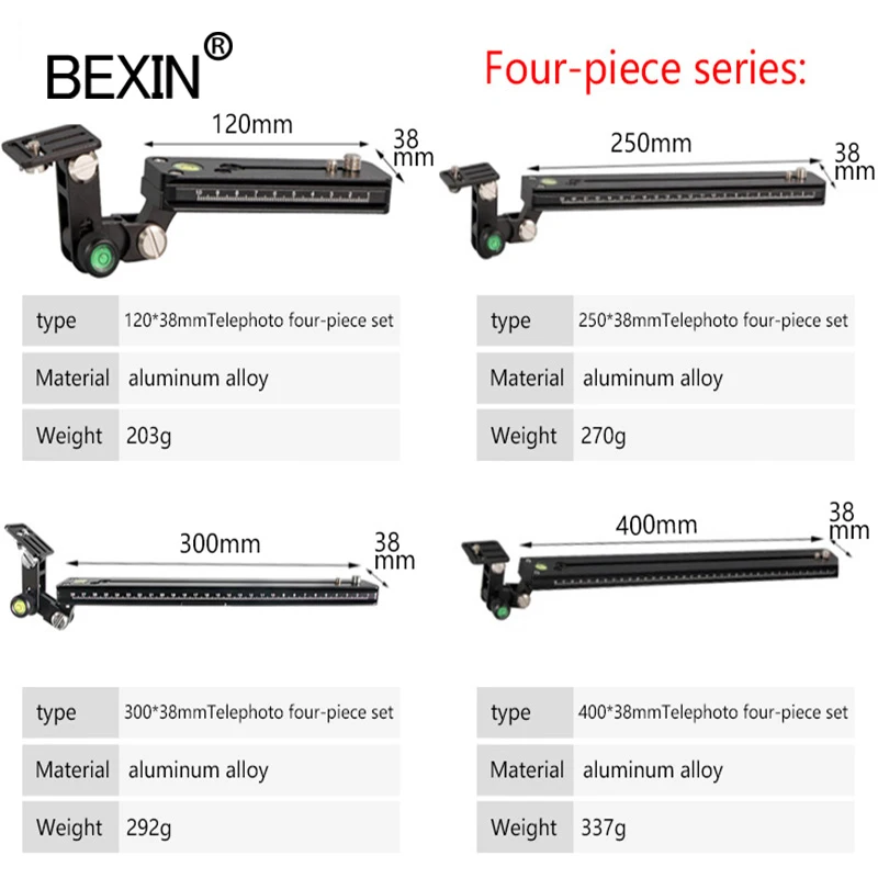 Telephoto lens support 12/25/30/40cm long-focus lens bracket tripod plate quick release for dslr camera with arce swiss plate