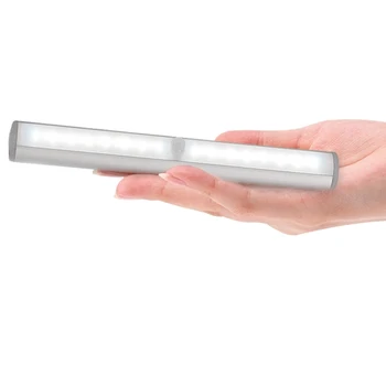 

Night Lights 16 LED Motion Sensor Light Wireless Led Tube Cabinet Light Kitchen Bedroom Wireless Closet Night Lamp Power By AAA