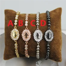 10 шт./лот, дизайн, разноцветный браслет со стрелкой, cz браслет, покрытый кубическим цирконием, популярный браслет, дешево, опт