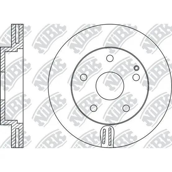 Диск тормозной MERCEDES W211 200-320 передний D=295мм. NIBK RN12