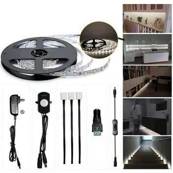 

LED Under Cabinet Lighting Kit Extendable Under Counter LED Light with Motion Sensor, Power Adapter for Gun Safe Light jk885