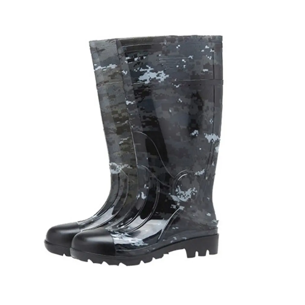

Camouflage Rain Boots Thick Wear-Resistant Water Shoes Plus Velvet Rain Boots Site Rain Boots Farm Waterproof Rain Boots