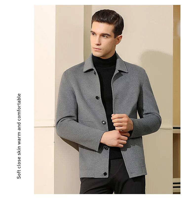 Куртка Мужская модная повседневная серая черная тонкая версия мужская зимняя куртка 8639
